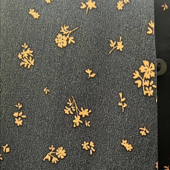 Floral Navy Blouse with Ruffle Sleeves - Picture 6 of 6